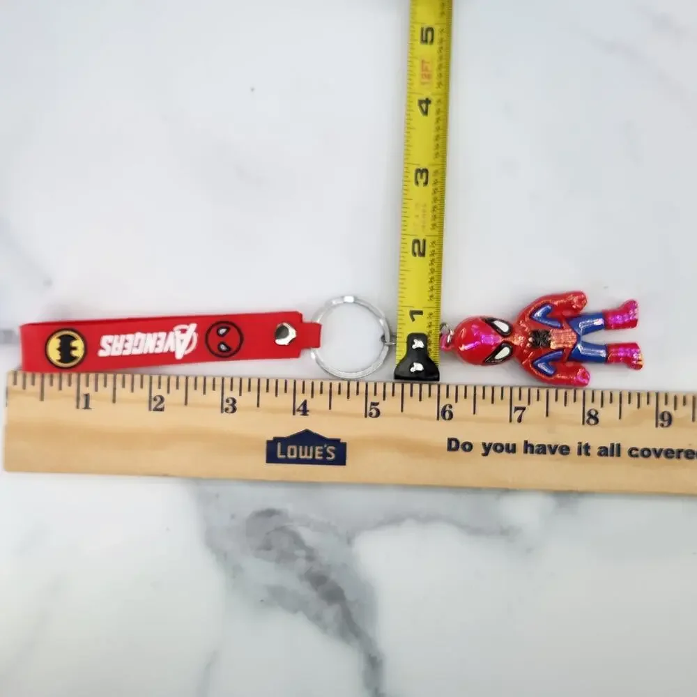 NEW Marvel Avengers Iridescent Spider-Man Superhero Figure Keychain & Strap